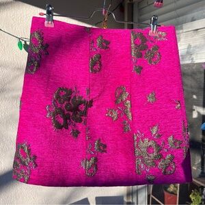 Free People Pink Mini A-line Embellished Skirt for Cocktail